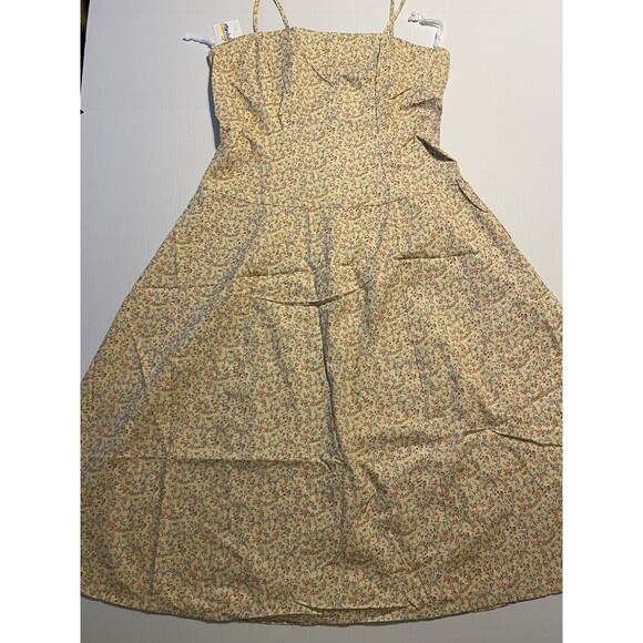 VTG Y2k Cottage Prairie Dress Womens Dainty Floral Print Feminine Boho Midi NWOT - Picture 3 of 16